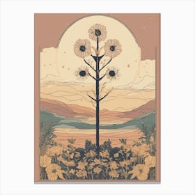 Tree Of Life Boho Canvas Print