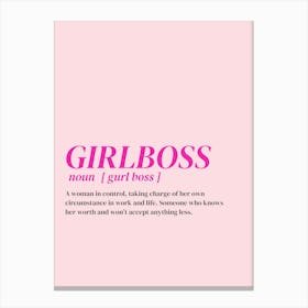 Girl Boss Canvas Print