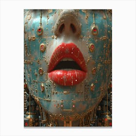 Robot Face Canvas Print