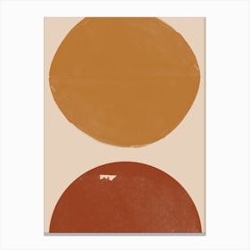 Bohemian Modern Southwestern Art Burnt Orange Rustic Graphic Canvas Print