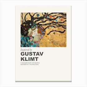 Museum Poster Inspired By Gustav Klimt 3 Canvas Print