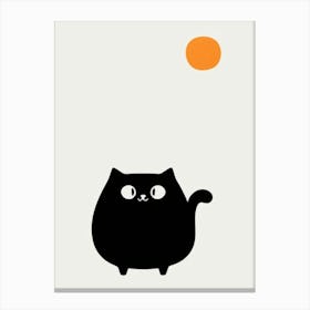 Black Cat 2 Canvas Print