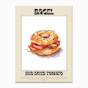 Sun Dried Tomato Bagel 2 Canvas Print