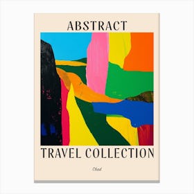 Abstract Travel Collection Poster Chad 1 Canvas Print