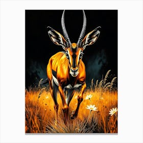 Wild Animal Creative Portrait 98 Canvas Print