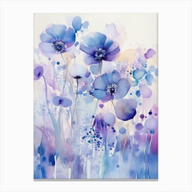 Blue Poppies Canvas Print