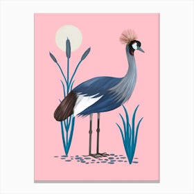 Crowned Crested Crane Canvas Print