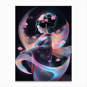 Geisha Girl Canvas Print
