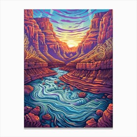 Grand Canyon River Canvas Print