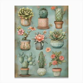 Cactus Garden 7 Canvas Print