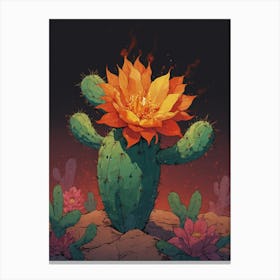 Cactus Flower 1 Canvas Print