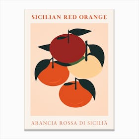 Sicilian Red Orange Canvas Print