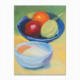 Clementine Bowl Of fruit Canvas Print