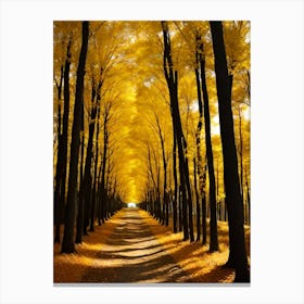 Yellow Autumn Trees 1 Canvas Print