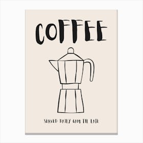 Coffee Pot Canvas Print