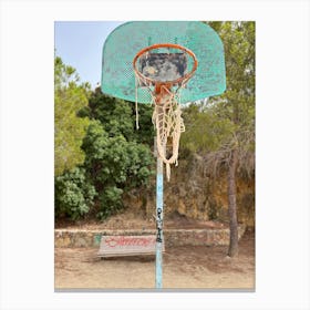 Basketball Hoop Urban Spain Canvas Print