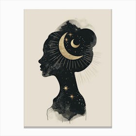 Silhouette Of A Woman 38 Canvas Print