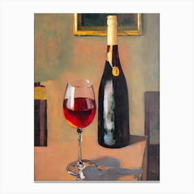 Riesling Oil Painting Cocktail Poster Canvas Print