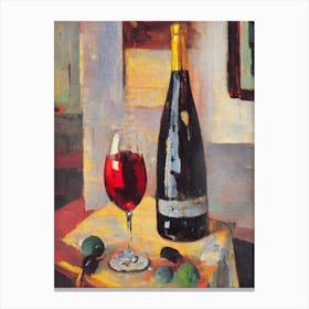 Riesling Oil 1 Painting Cocktail Poster Canvas Print