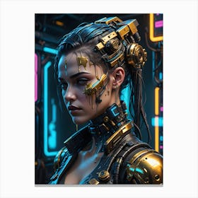 Futuristic Girl 2 Canvas Print