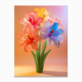 Dreamy Inflatable Flowers Amaryllis 1 Canvas Print