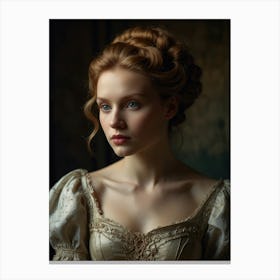 Portrait Of A Young Woman 33 Canvas Print