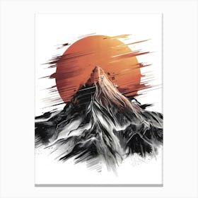 A Strikingly Beautiful And Dynamic Illustration. Canvas Print