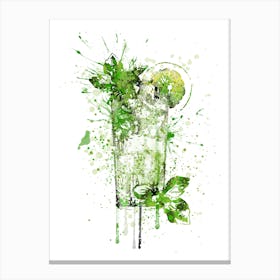 Glass of Mojito 1 Canvas Print