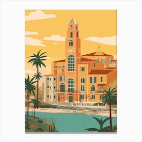 Lagos Nigeria Travel Illustration 3 Canvas Print