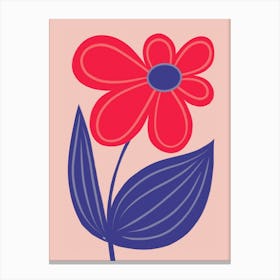 Big Bright Flower Canvas Print