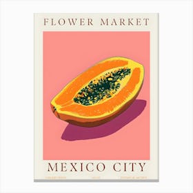 Flower Market Mexico City Canvas Print