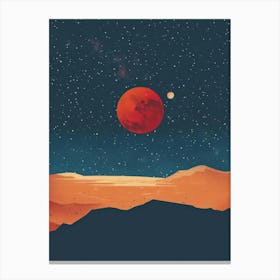 Mars Landscape 2 Canvas Print