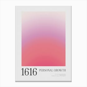 Aura Numbers 1616 Personal Growth Canvas Print