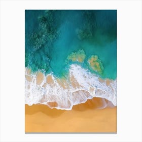 Aerial View Of A Beach 116 Canvas Print