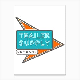 Trailer Supply Canvas Print