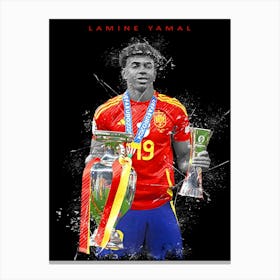 Lamine Yamal Funny Canvas Print