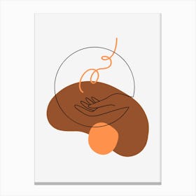 Minimalist Hands Canvas Print