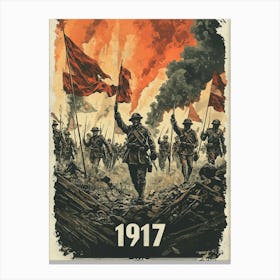 Aihrgdesign A Vintage Wartime Poster From 1917 Featuring Sold 779cacc5 C222 47f1 B3f7 B5be089c780d 0 Canvas Print