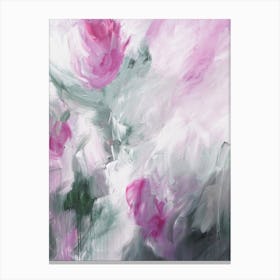 Pink Roses Painting 1 Canvas Print