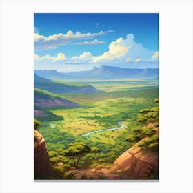 Great Rift Valley Cartoon 2 Canvas Print