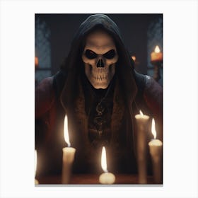 Skull Monk Canvas Print