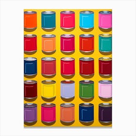 Pop Art Inspired Soup Tins Canvas Print