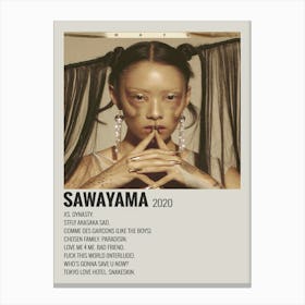 Sawayama 2020 By Maja Poster 1 Canvas Print