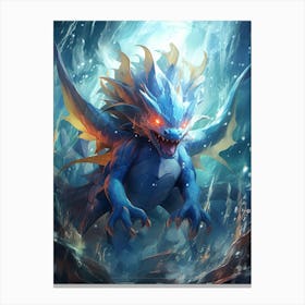 Blue Dragon Canvas Print