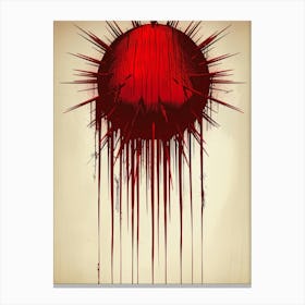 Bloody Spikes Canvas Print