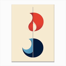 Snail Minimalist Abstract 4 Canvas Print