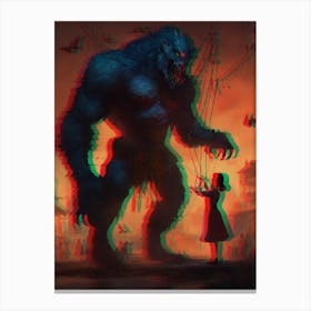 Monster In The Sky Canvas Print