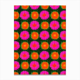 Chrysanthemums Andy Warhol Flower Canvas Print