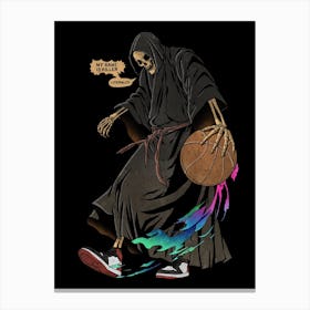 My Basketball game is killer Canvas Print