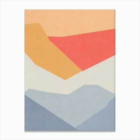 Abstract Mountains - Sunset 02 Canvas Print